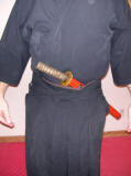 Wearing a Daisho (katana and wakizashi)