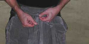 Putting on Hakama